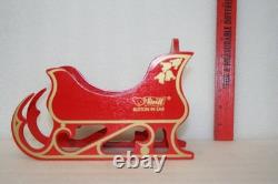 Steiff Friends Of Christmas Set Santa Bear Sleigh Reindeer Lim Ed Rare HTF Excel
