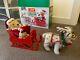 Steiff Friends Of Christmas Santa Bear, Reindeer And Sleigh (in Box) 0118,00