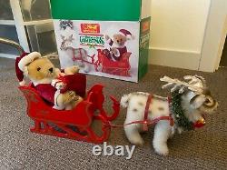Steiff Friends of Christmas Santa Bear, Reindeer and Sleigh (In Box) 0118,00