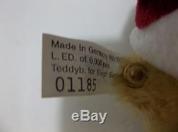 Steiff SANTA Bear REINDEER Sleigh Button In Ear TRENDS Of CHRISTMAS West Germany