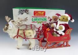 Steiff SANTA SLEIGH & REINDEER Friends Of Christmas Teddy Bear 0118,00 Holidays