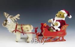 Steiff SANTA SLEIGH & REINDEER Friends Of Christmas Teddy Bear 0118,00 Holidays