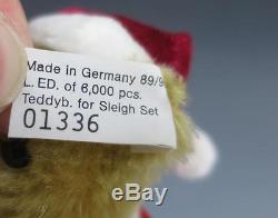 Steiff SANTA SLEIGH & REINDEER Friends Of Christmas Teddy Bear 0118,00 Holidays