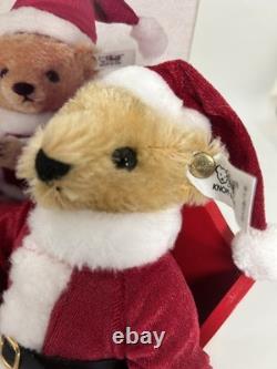 Steiff Santa Bear and Reindeer Sleigh Set Friends of Christmas with Box Ltd Ed