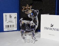 Swarovski 2016 2018 SANTA'S SLEIGH 5223691 & REINDEER 5223261 BRAND NEW MIB