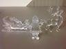 Swarovski Crystal Christmas Santa Claus Sleigh & Reindeer Set