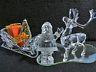 Swarovski Crystal Christmas Santa, Sleigh & Reindeer Set, 7475 000 601 602 & 603