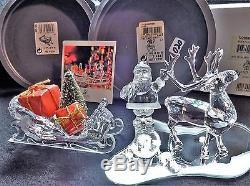 Swarovski Crystal Christmas Santa, Sleigh & Reindeer Set, 7475 000 601 602 & 603