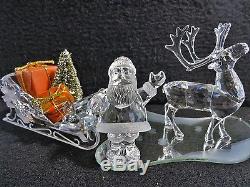 Swarovski Crystal Christmas Santa, Sleigh & Reindeer Set, 7475 000 601 602 & 603