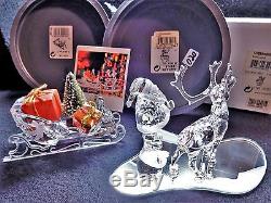 Swarovski Crystal Christmas Santa, Sleigh & Reindeer Set, 7475 000 601 602 & 603