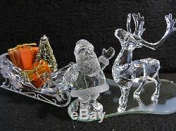 Swarovski Crystal Christmas Santa, Sleigh & Reindeer Set, 7475 000 601 602 & 603