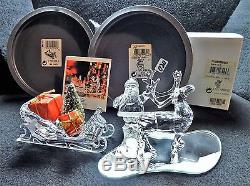 Swarovski Crystal Christmas Santa, Sleigh & Reindeer Set, 7475 000 601 602 & 603