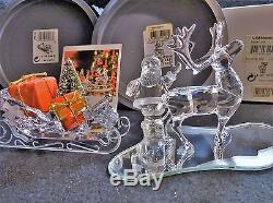 Swarovski Crystal Christmas Santa, Sleigh & Reindeer Set, 7475 000 601 602 & 603