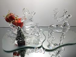 Swarovski Crystal Santa with Sleigh & Reindeer LOWEST PRICE ON EBAY