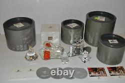 Swarovski Holiday Set Santa, Sleigh, Reindeer, Snowman, Tree + More! Free Ship