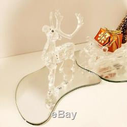 Swarovski Reindeer & Sleigh set withBONUS Santa- all with COA's and Original Boxes