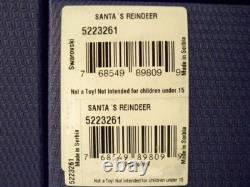 Swarovski Santa Claus Sleigh Reindeer & Christmas Tree Set