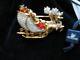 Swarovski Santa's Sleigh With Reindeer Pin Brooch Signed Beautiful! New