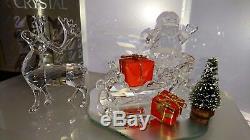 Swarovski Schlitten + Rentier+ Weihnachts Mann Sleigh Reindeer Santa Ap 2005 Ovp