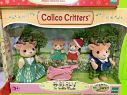Sylvanian Families Calico Critters Christmas Tree Santa Baby Sleigh Reindeer-nib