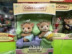 Sylvanian Families Calico Critters Christmas Tree Santa Baby Sleigh Reindeer-nib