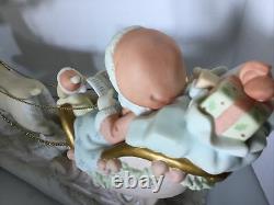 T Precious Moments-HUGE Santa/Sleigh/Reindeer-Limited Edition-Hard To Find