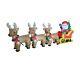 The Holiday Aisle Christmas Inflatable Santa Claus On Sleigh Sled Indoor/outdoor