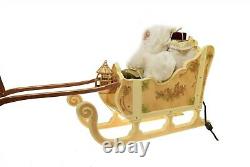 Traditions Holiday Animated Santa Reindeer & Sleigh