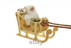 Traditions Holiday Animated Santa Reindeer & Sleigh