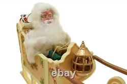 Traditions Holiday Animated Santa Reindeer & Sleigh