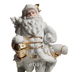 Traditions Porcelain Santa with Sleigh and Reindeer Christmas Decoration Figures Traditions Porcelain Santa with Sleigh and Reindeer Christmas Decoration Figures