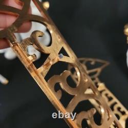 Traditions Porcelain Santa with Sleigh and Reindeer Christmas Decoration Figures