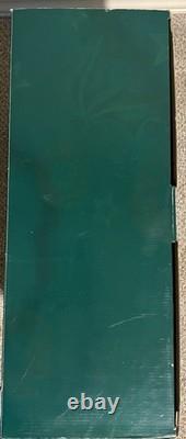 Traditions White Porcelain Santa withSleigh & Reindeer Gold Color Accent