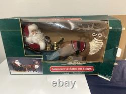 TrimAHome Santa Claus & Reindeer On Sleigh- Musical And Illuminated