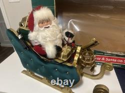 TrimAHome Santa Claus & Reindeer On Sleigh- Musical And Illuminated