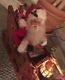 Trim A Home Animated Lighted And Musical Reindeer With Santa In Sleigh