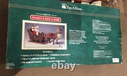Trim a Home Holiday Creations Animated Reindeer & Santa On Sleigh/Musical works