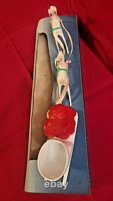 VERY RARE Miller St. Nick Express Lighted Santa Sleigh and Reindeer