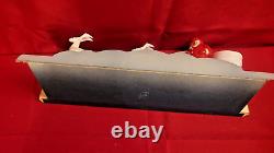 VERY RARE Miller St. Nick Express Lighted Santa Sleigh and Reindeer