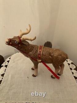 VILLEROY & BOCH Christmas Toys Santa On Sleigh with 2 Reindeer Candleholder NEW