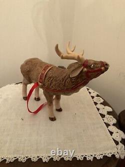 VILLEROY & BOCH Christmas Toys Santa On Sleigh with 2 Reindeer Candleholder NEW
