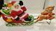 Vintage 1970 Empire Santa Sleigh And 2 Reindeer Tabletop 24 Lighted Blow Mold