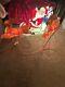 Vintage Empire Blow Molds Santas Sleigh And 2- Reindeer All Withworking Lights