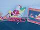 Vintage Grand Venture Santa Claus Sleigh Reindeer Christmas Lighted Blow Mold