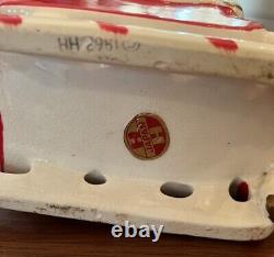 VINTAGE HOLT HOWARD CHRISTMAS PLANTER SANTA IN SLEIGH With REINDEER HTF EUC
