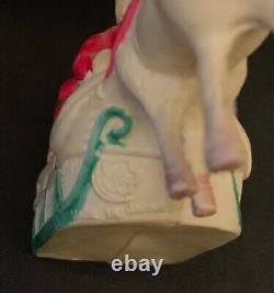 VINTAGE JAPANESE CELLULOID CHRISTMAS FIGURE SANTA IN SLEIGH WithREINDEER