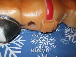 VINTAGE RUDOLPH Reindeer Blow Mold Empire Christmas 35''-36 For Santa's Sleigh