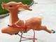 Vintage Reindeer Blow Mold Empire Christmas 35''-36 For Santa's Sleigh With Stand