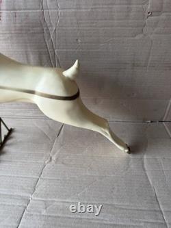 VINTAGE UNION CHRISTMAS REINDEER LIGHT UP HARD BLOW MOLDS RARE SANTA Sleigh D