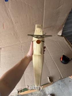 VINTAGE UNION CHRISTMAS REINDEER LIGHT UP HARD BLOW MOLDS RARE SANTA Sleigh D